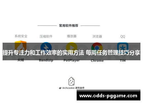 提升专注力和工作效率的实用方法 每周任务管理技巧分享