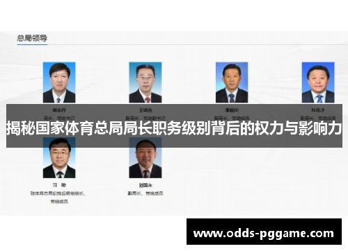 揭秘国家体育总局局长职务级别背后的权力与影响力