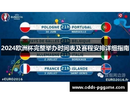 2024欧洲杯完整举办时间表及赛程安排详细指南